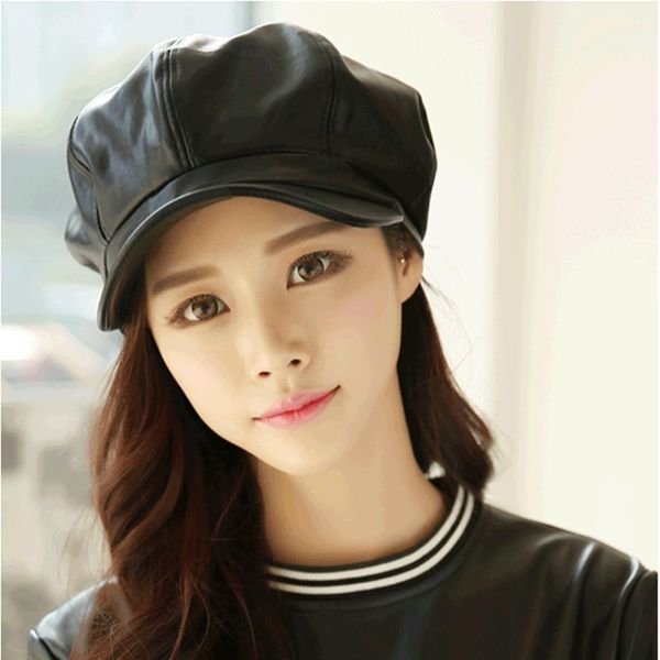 pu leather hat beret male winter spring octagonal cap women peaked octagonal cap, Blue;gray
pu leather hat beret male winter spring octagonal cap women peaked octagonal cap, Blue;gray