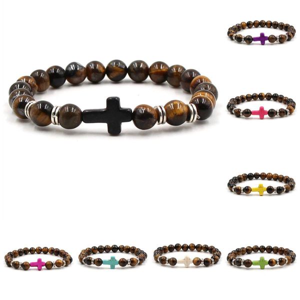 pretty cross men bracelet hand women luxury jewelry elegant beaded bracelet tiger eye stone bracelets, Black
pretty cross men bracelet hand women luxury jewelry elegant beaded bracelet tiger eye stone bracelets, Black