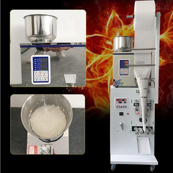 

automatic weighing packing machine granule powder hardware screw filling machine three-sided seal back seal sealing packaging machine