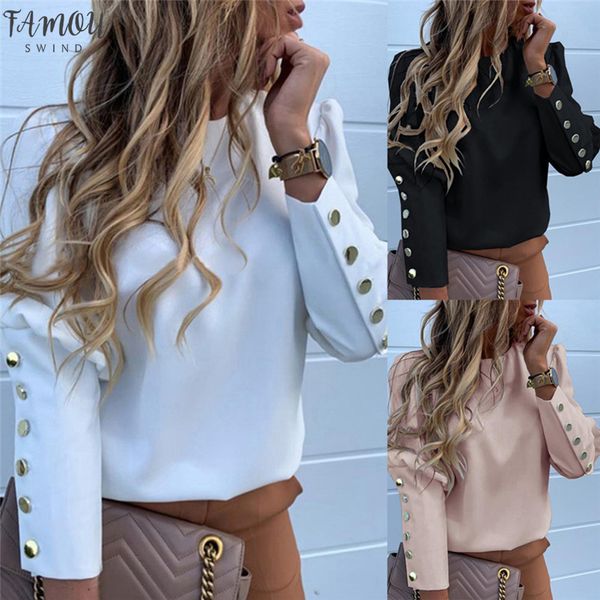 women long sleeve slim print buttons shirt blouses ol puff sleeve suit formal business shirt blouses outwear 2020, White
women long sleeve slim print buttons shirt blouses ol puff sleeve suit formal business shirt blouses outwear 2020, White