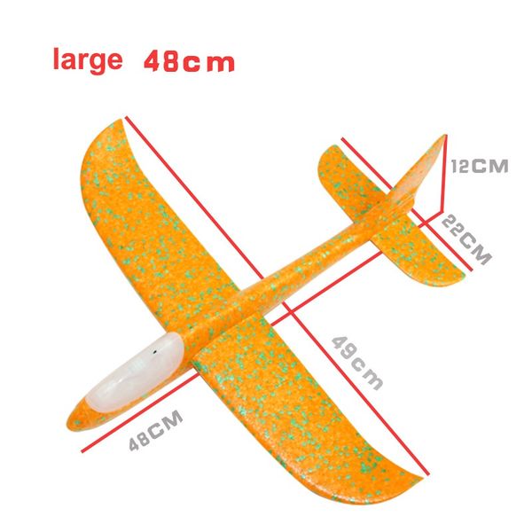 48cm led light glider airplane toys for children baby boy girl hand foam throwing inertia aircraft toy hand launch mini airplane
48cm led light glider airplane toys for children baby boy girl hand foam throwing inertia aircraft toy hand launch mini airplane