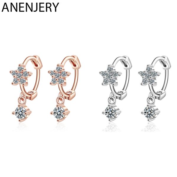 anenjery delicate flower hoop earrings 925 sterling silver ear jewelry for women party gifts wholesale s-e998, Golden;silver
anenjery delicate flower hoop earrings 925 sterling silver ear jewelry for women party gifts wholesale s-e998, Golden;silver