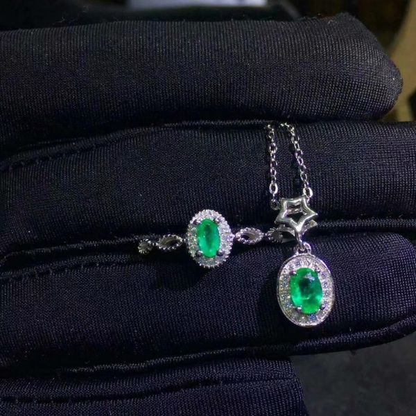shilovem 925 sterling silver natural emerald rings pendants send necklace fine jewelry wedding women gift new 3*5mm jctz0305agml, Black
shilovem 925 sterling silver natural emerald rings pendants send necklace fine jewelry wedding women gift new 3*5mm jctz0305agml, Black