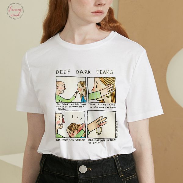 2019 women clothing my depression my brain my anxiety letter print tee shirt spoof vogue harajuku casual loose camisas mujer, White
2019 women clothing my depression my brain my anxiety letter print tee shirt spoof vogue harajuku casual loose camisas mujer, White
