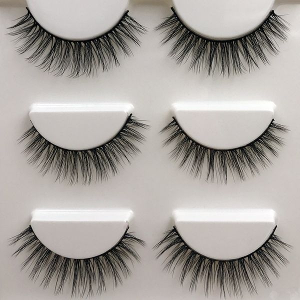 hbzgtlad 3 pairs 3d mink lashes extension strip false eyelashes makeup cross natural fake eyelashes handmade mink eyelash x07
hbzgtlad 3 pairs 3d mink lashes extension strip false eyelashes makeup cross natural fake eyelashes handmade mink eyelash x07