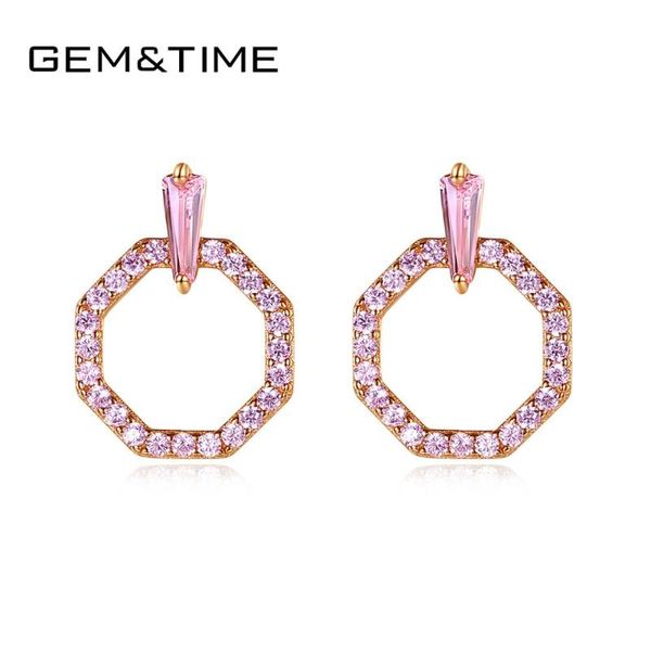 gem&time simple pink cubic zirconia 925 sterling silver circle round stud earrings with cz jewelry gift oorbellen bijoux se-450, Golden;silver
gem&time simple pink cubic zirconia 925 sterling silver circle round stud earrings with cz jewelry gift oorbellen bijoux se-450, Golden;silver