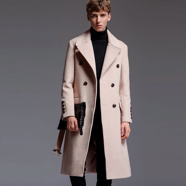 fashion wool coat men double breasted autumn and winter new style large size overcoat mens cashmere wool coats and jackets, Black
fashion wool coat men double breasted autumn and winter new style large size overcoat mens cashmere wool coats and jackets, Black