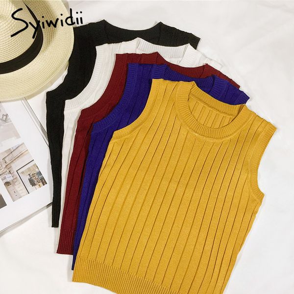 summer women slim knitting cropped tank female knitted camis sleeveless solid t shirts short yellow black crop 2019new, White
summer women slim knitting cropped tank female knitted camis sleeveless solid t shirts short yellow black crop 2019new, White