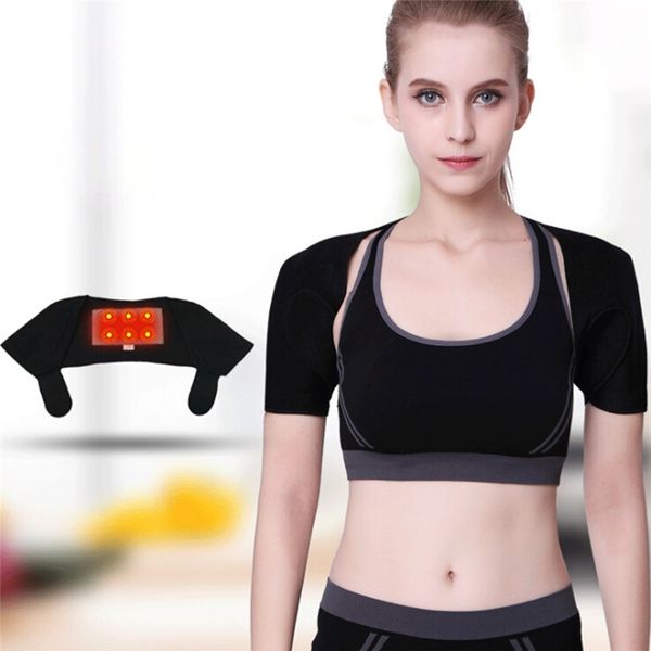 self-heating shoulder warm keeper physical therapy support brace belt the back posture corrector massager, Black;blue
self-heating shoulder warm keeper physical therapy support brace belt the back posture corrector massager, Black;blue