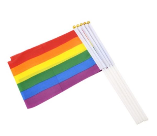 1pc coloful rainbow flag polyester pro lgbt lesbian gay pride peace flags and banner gay friendly homosexual party home decor
1pc coloful rainbow flag polyester pro lgbt lesbian gay pride peace flags and banner gay friendly homosexual party home decor
