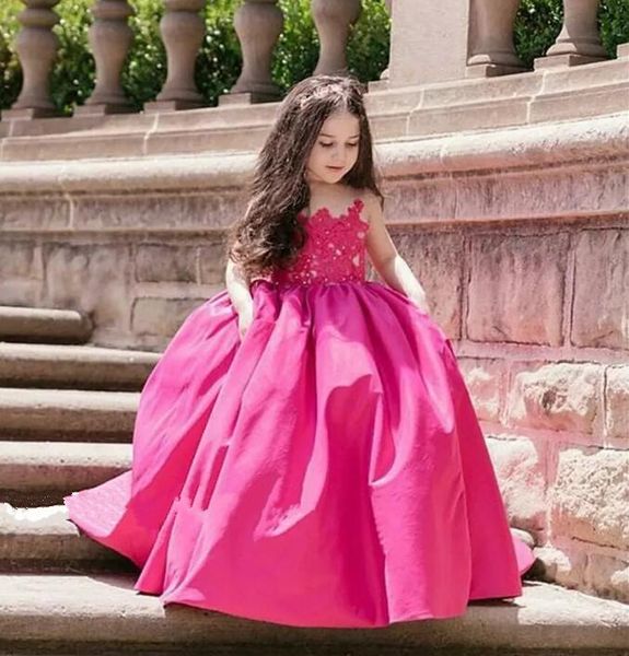 red ball gown flower girls dresses applique satin plus size princess first communion mother and daughter gown custom made, Red;yellow
red ball gown flower girls dresses applique satin plus size princess first communion mother and daughter gown custom made, Red;yellow