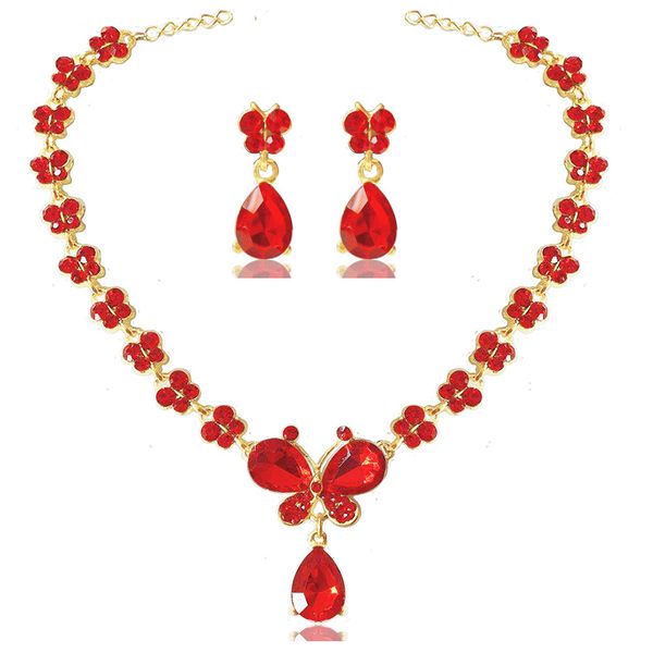 earrings & necklace sets red white butterfly bridal jewelry sets for women elegant wedding jewelry set aniversary jewelry, Silver
earrings & necklace sets red white butterfly bridal jewelry sets for women elegant wedding jewelry set aniversary jewelry, Silver