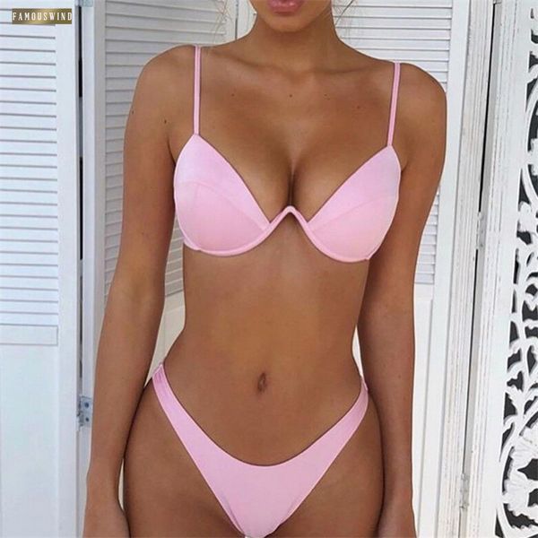 swimwear women push up bandage bikini solid color swimsuit suit waist triangle bathing low maillot de bain, White;black
swimwear women push up bandage bikini solid color swimsuit suit waist triangle bathing low maillot de bain, White;black