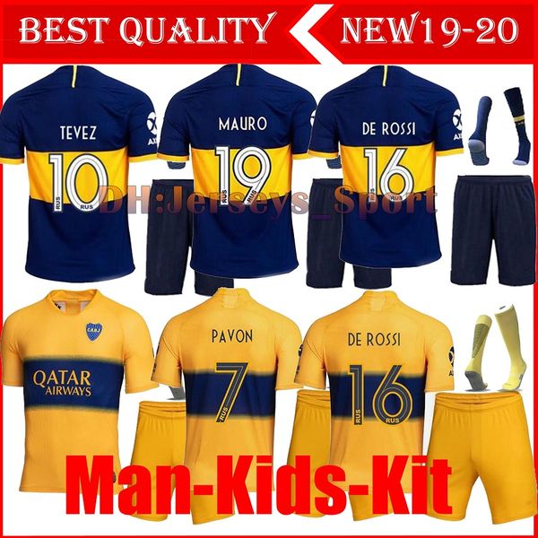 19 20 kids boca juniors soccer jersey sets pavon de rossi 2019 2020 gago osvaldo carlitos tevez men child football kits shirt, Black
19 20 kids boca juniors soccer jersey sets pavon de rossi 2019 2020 gago osvaldo carlitos tevez men child football kits shirt, Black