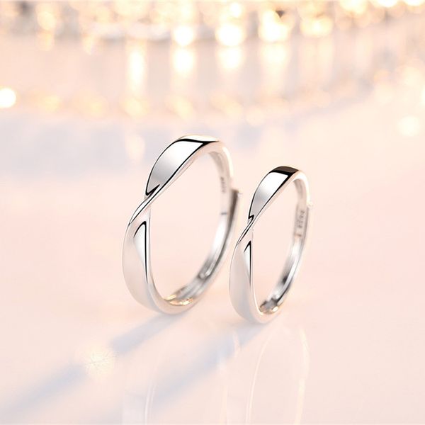 Mobius ring lovers ring S925 sterling silver a pair of opening Japan and South Korea men and women simple jewelry wholesale
Mobius ring lovers ring S925 sterling silver a pair of opening Japan and South Korea men and women simple jewelry wholesale