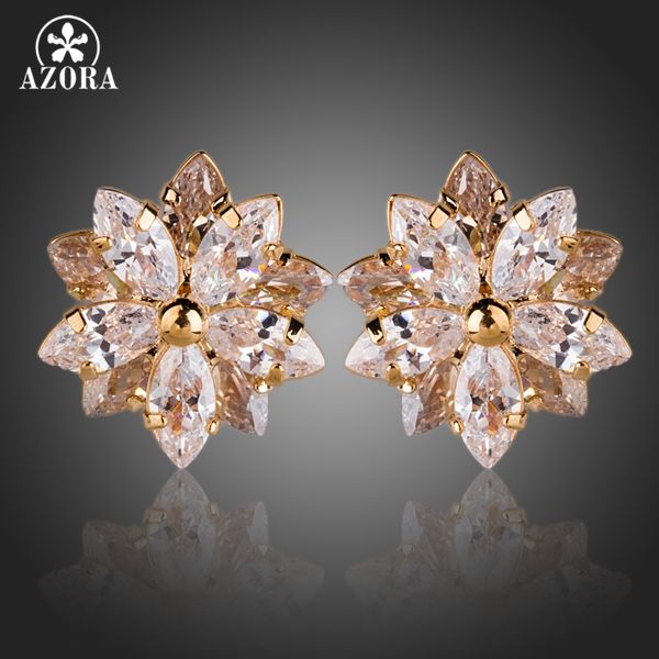 azora gold color lotus flower with 10pcs cubic zirconia stud earrings te0139, Golden;silver
azora gold color lotus flower with 10pcs cubic zirconia stud earrings te0139, Golden;silver