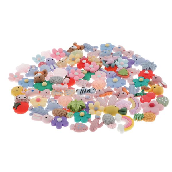 100 pieces kawaii shaped resin flatback cabochon embellishments diy crafts 
100 pieces kawaii shaped resin flatback cabochon embellishments diy crafts