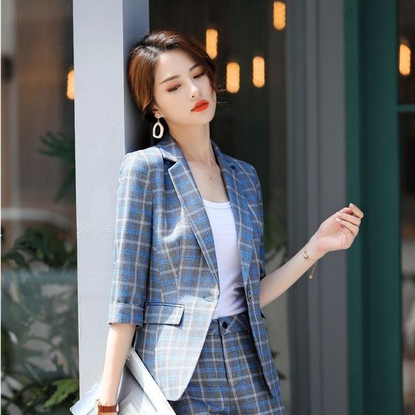 novelty fashion plaid half sleeve blazers styles jackets coat for women business office work wear clothes blaser, White;black
novelty fashion plaid half sleeve blazers styles jackets coat for women business office work wear clothes blaser, White;black