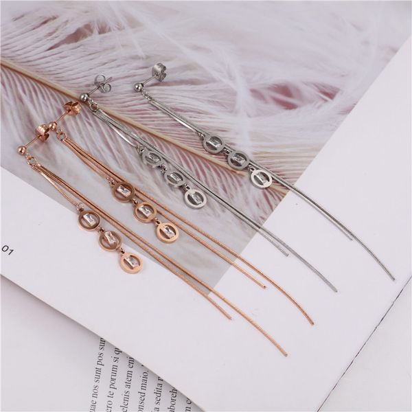 oufei round crystal earrings for women fashion jewelry long chain personality earrings bohemia stainless steel 2019 new, Silver
oufei round crystal earrings for women fashion jewelry long chain personality earrings bohemia stainless steel 2019 new, Silver