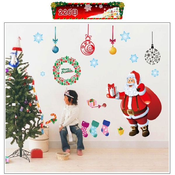 xmas window santa claus merry christmas tree wall stickers 
xmas window santa claus merry christmas tree wall stickers