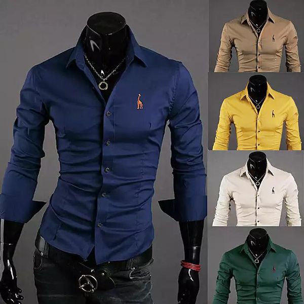 selling men's long sleeve shirts men's casual fashion deer embroidered plus-sized pointed collar shirt men's, White;black
selling men's long sleeve shirts men's casual fashion deer embroidered plus-sized pointed collar shirt men's, White;black