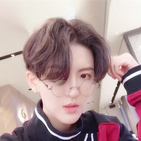 in the bangs short hair europe and the united states foreign trade wholesale fashion men's wig full headgear, Black
in the bangs short hair europe and the united states foreign trade wholesale fashion men's wig full headgear, Black