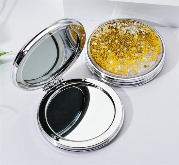 new health mini makeup mirror compact pocket mirror portable double-sided folding cosmetic mirror female gifts with flowing sparkling sand
new health mini makeup mirror compact pocket mirror portable double-sided folding cosmetic mirror female gifts with flowing sparkling sand