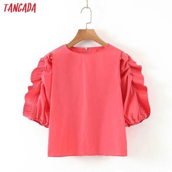 tangada women retro pink summer crop shirt ruffles short sleeve 2020 new chic female shirt sl245, White
tangada women retro pink summer crop shirt ruffles short sleeve 2020 new chic female shirt sl245, White