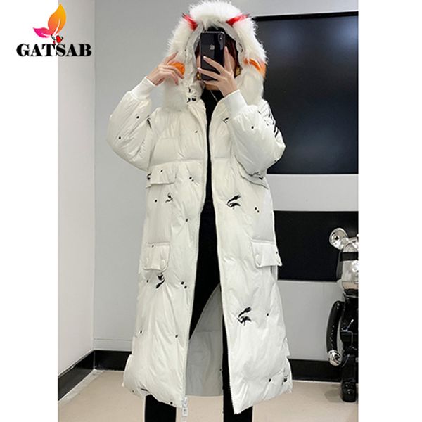 crane crane embroidery cotton winter new fashion women's korean version of the wild long hooded warm cotton coat tide, Black;brown
crane crane embroidery cotton winter new fashion women's korean version of the wild long hooded warm cotton coat tide, Black;brown