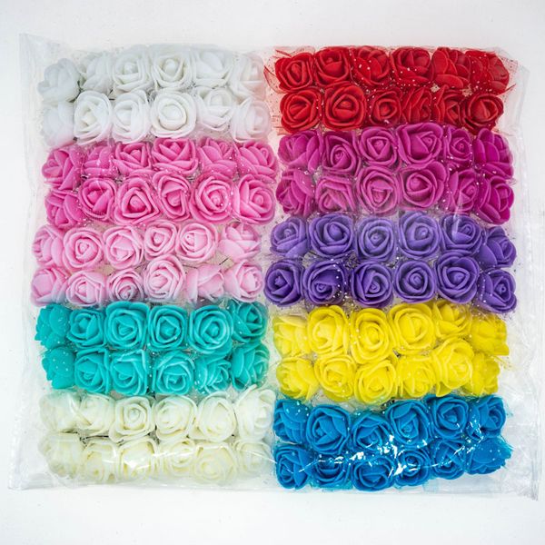120pcs/lot mix color foam roses artificial flowers fake rose 2cm small flowers for craft home decor for diy bouquet
120pcs/lot mix color foam roses artificial flowers fake rose 2cm small flowers for craft home decor for diy bouquet
