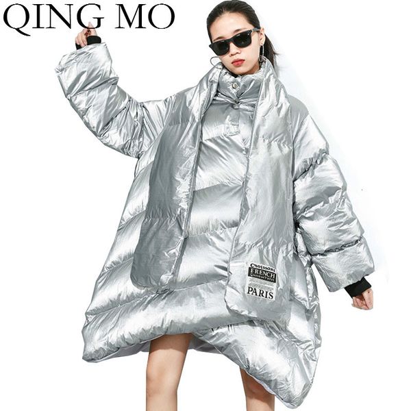 qing mo silver black women irregular parkas 2019 women winter thick warm parkas with scarf female plus size loose coat zqy2370
qing mo silver black women irregular parkas 2019 women winter thick warm parkas with scarf female plus size loose coat zqy2370