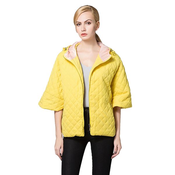 women's down & parkas kenancy candy color women causal coats autumn hooded drawstring half sleeves female cotton outerwear zipper femme, Black
women's down & parkas kenancy candy color women causal coats autumn hooded drawstring half sleeves female cotton outerwear zipper femme, Black
