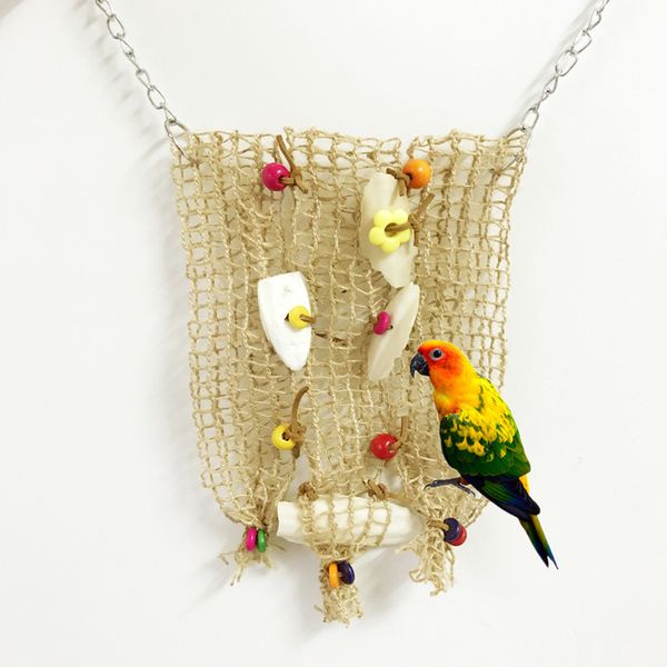 middle and small size parrot to climb network parrot cuttlefish bone use calcium bite toys swing hammock bird toys
middle and small size parrot to climb network parrot cuttlefish bone use calcium bite toys swing hammock bird toys