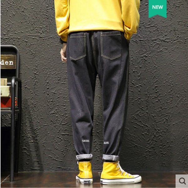 black the new embroidery jeans men loose harlan han edition tide big yards joker boys pants pants, Blue
black the new embroidery jeans men loose harlan han edition tide big yards joker boys pants pants, Blue