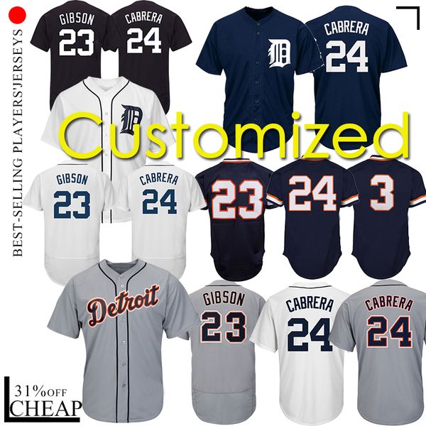 Detroit 23 Gibson Tigers jersey 24 Cabrera Detroit Custom Tigers Jersey 47 Jack Morris 6 Kaline 9 Castellanos 11 Martinez Baseball Jersey
Detroit 23 Gibson Tigers jersey 24 Cabrera Detroit Custom Tigers Jersey 47 Jack Morris 6 Kaline 9 Castellanos 11 Martinez Baseball Jersey