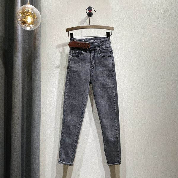 2020 spring and autumn new grey pencil pants slim fit elasticity jeans high-waisted skinny pants jeans jean mujer nancylim, Blue
2020 spring and autumn new grey pencil pants slim fit elasticity jeans high-waisted skinny pants jeans jean mujer nancylim, Blue