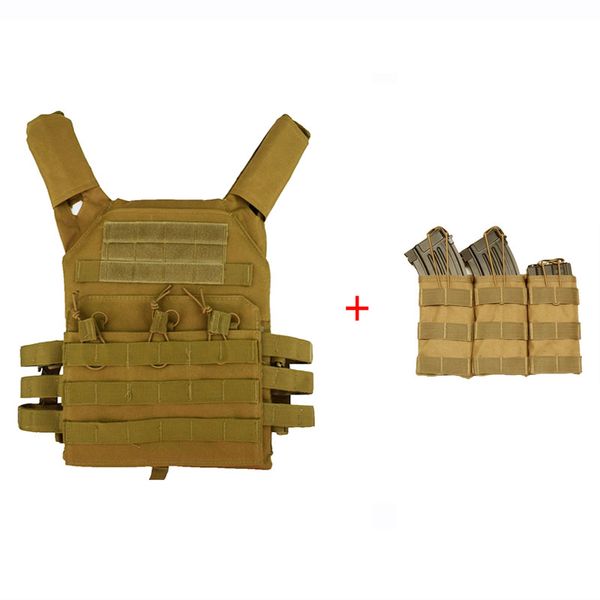 tactical vest + magazine pouch hunting accessories army protective plate carrier molle vest combat body armor, Camo;black
tactical vest + magazine pouch hunting accessories army protective plate carrier molle vest combat body armor, Camo;black