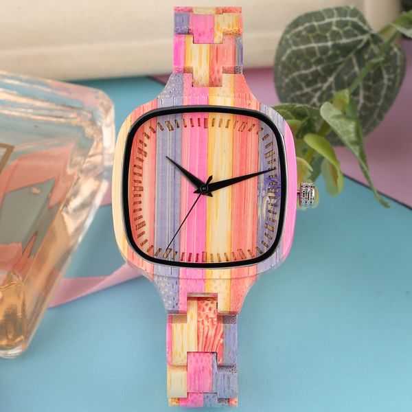 new fashion color stitching wood watch square quartz clock elegant women ladies mixed color bamboo full wooden bracelet watches, Slivery;brown
new fashion color stitching wood watch square quartz clock elegant women ladies mixed color bamboo full wooden bracelet watches, Slivery;brown