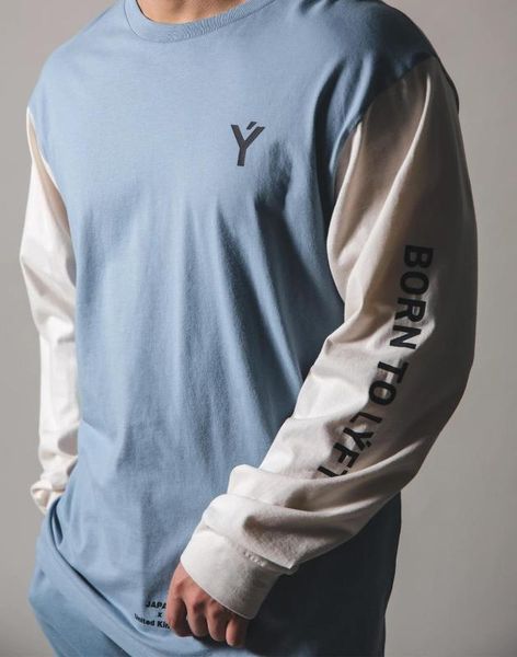 cotton long sleeve sport t shirt men's gym fitness training shirt running t-shirt male clothing bodybuilding workout tees, Black;blue
cotton long sleeve sport t shirt men's gym fitness training shirt running t-shirt male clothing bodybuilding workout tees, Black;blue