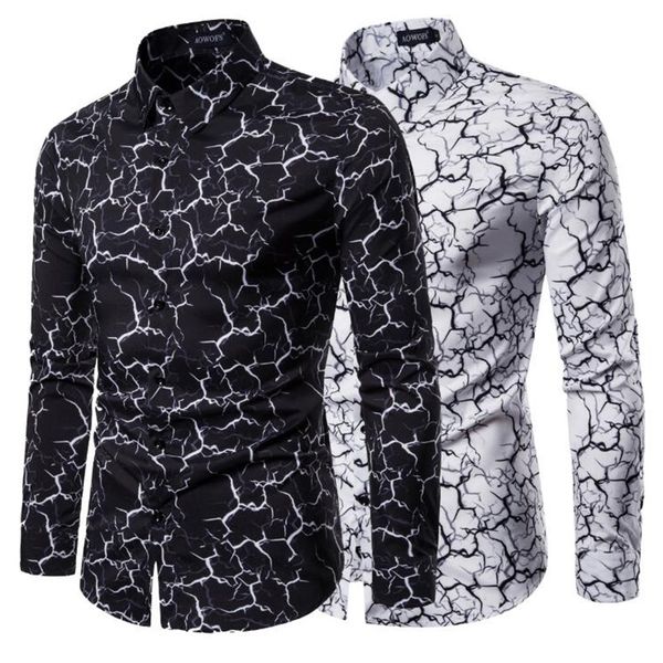 luxury restoring ancient ways printed crack slim fit dress shirt for men hawaiian shirt long sleeved summer for men, White;black
luxury restoring ancient ways printed crack slim fit dress shirt for men hawaiian shirt long sleeved summer for men, White;black