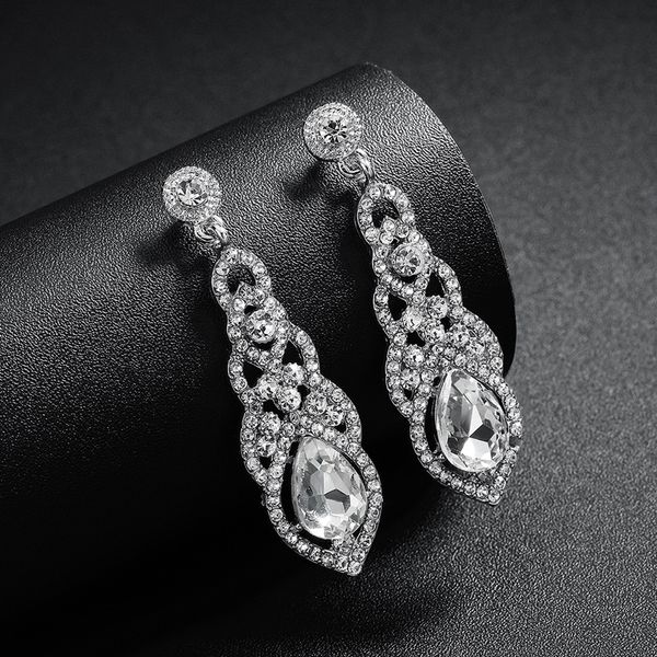 bridal shining crystal earrings wedding rhinestones drop pendant earing pageant prom dangle eardrop jewelry, Golden;silver
bridal shining crystal earrings wedding rhinestones drop pendant earing pageant prom dangle eardrop jewelry, Golden;silver