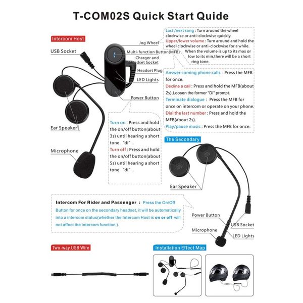 new t-com02s bluetooth helmet intercom stereo headphone waterproof bt wireless interphone motorcycle helmets hand headphone
new t-com02s bluetooth helmet intercom stereo headphone waterproof bt wireless interphone motorcycle helmets hand headphone