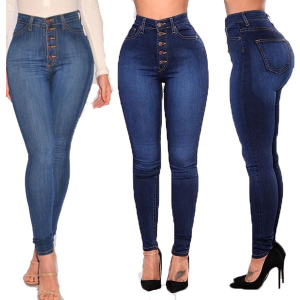 women's fashion high waist simple design cotton elastic slim plus size five buttons pencil pants women trousers s-4xl, Blue
women's fashion high waist simple design cotton elastic slim plus size five buttons pencil pants women trousers s-4xl, Blue