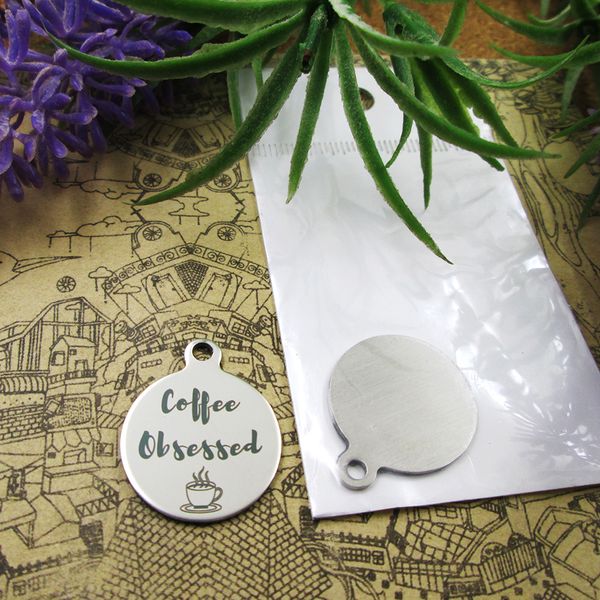 40pcs--"coffee obsessed"stainless steel charms more style for choosing diy charms pendants for necklace, Bronze;silver
40pcs--"coffee obsessed"stainless steel charms more style for choosing diy charms pendants for necklace, Bronze;silver