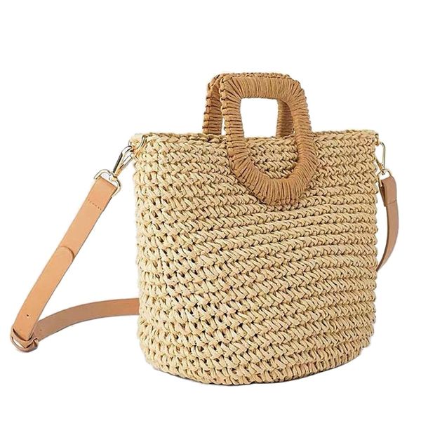 new popular women's straw bag paper shoulders hand-woven bag quality art and hobby card holiday woven beach
new popular women's straw bag paper shoulders hand-woven bag quality art and hobby card holiday woven beach