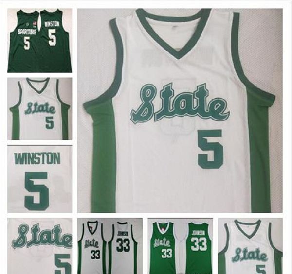 men college michigan state spartans 5 cassius winston jerseys white green #33 johnson basketball jersey 100% stitched ing, Black
men college michigan state spartans 5 cassius winston jerseys white green #33 johnson basketball jersey 100% stitched ing, Black