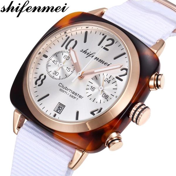 shifenmei women fashion sports watches woman quartz date clock nylon strap waterproof wristwatch, Slivery;brown
shifenmei women fashion sports watches woman quartz date clock nylon strap waterproof wristwatch, Slivery;brown
