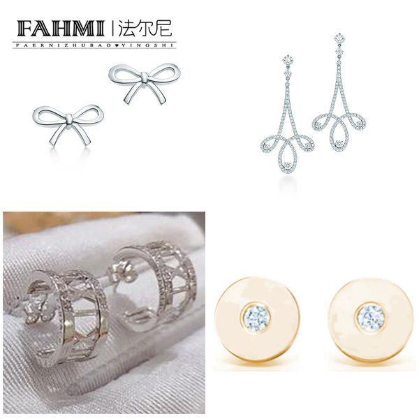 fahmi 925 silver bow elegant personality earrings original jewellery for women gift, Golden;silver
fahmi 925 silver bow elegant personality earrings original jewellery for women gift, Golden;silver