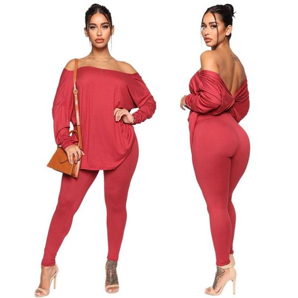 women matching set outfit 2 piece sets casual off shoulder loose open back blouse fashion two piece pants suit women clothing, White
women matching set outfit 2 piece sets casual off shoulder loose open back blouse fashion two piece pants suit women clothing, White