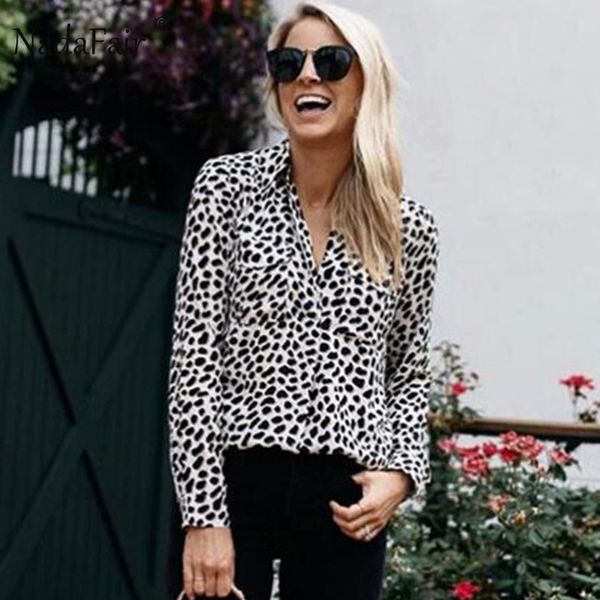 fashion-nadafair turn down collar animal print leopard blouse women long sleeve slim leopard shirt womens and blouses, White
fashion-nadafair turn down collar animal print leopard blouse women long sleeve slim leopard shirt womens and blouses, White